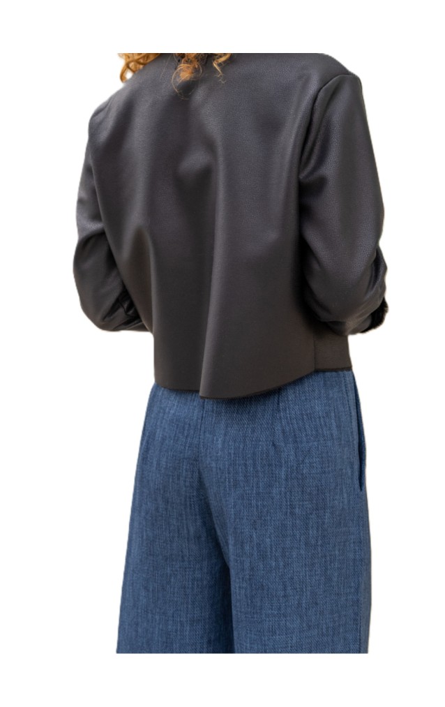 Pasaklı Giyim Kadın Deri Mont 3301396 Siyah