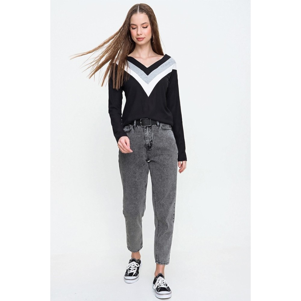 Pasaklı Giyim Pasaklı Giyim Yumoş Kazak Siyah - Premium Kadın Giyim