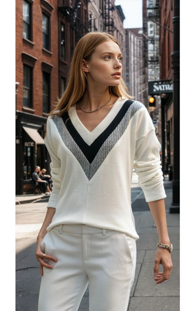 Pasaklı Giyim Yumoş Kazak 2750232 Ekru