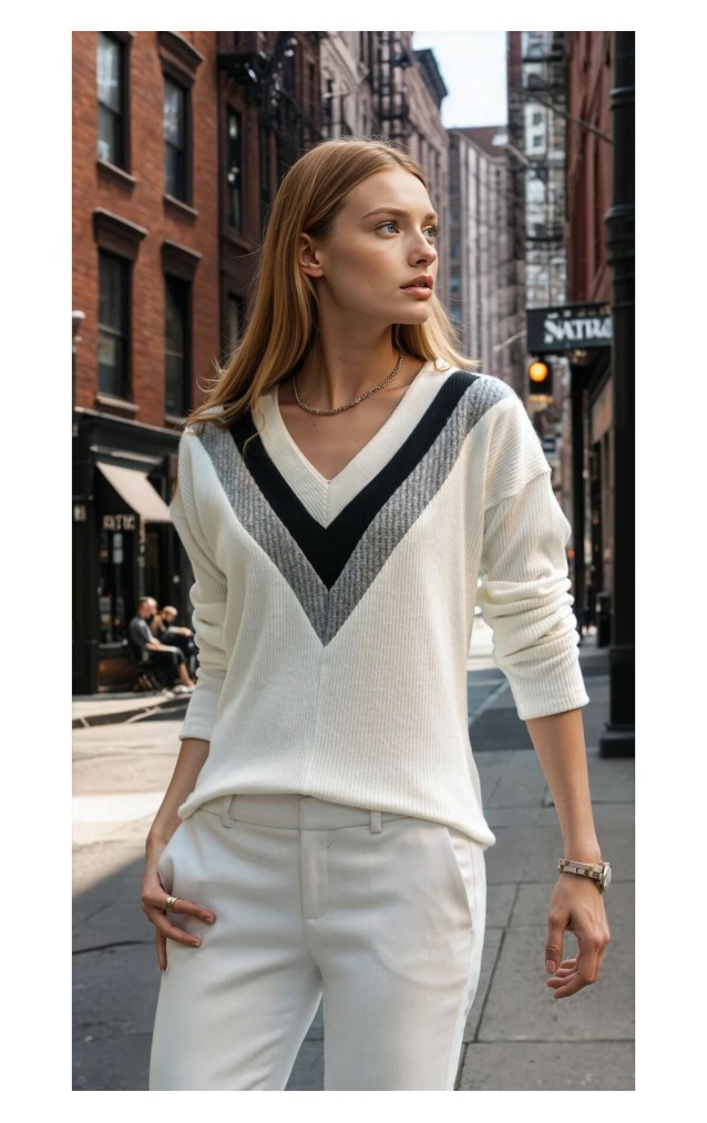 Pasaklı Giyim Yumoş Kazak 2750232 Ekru