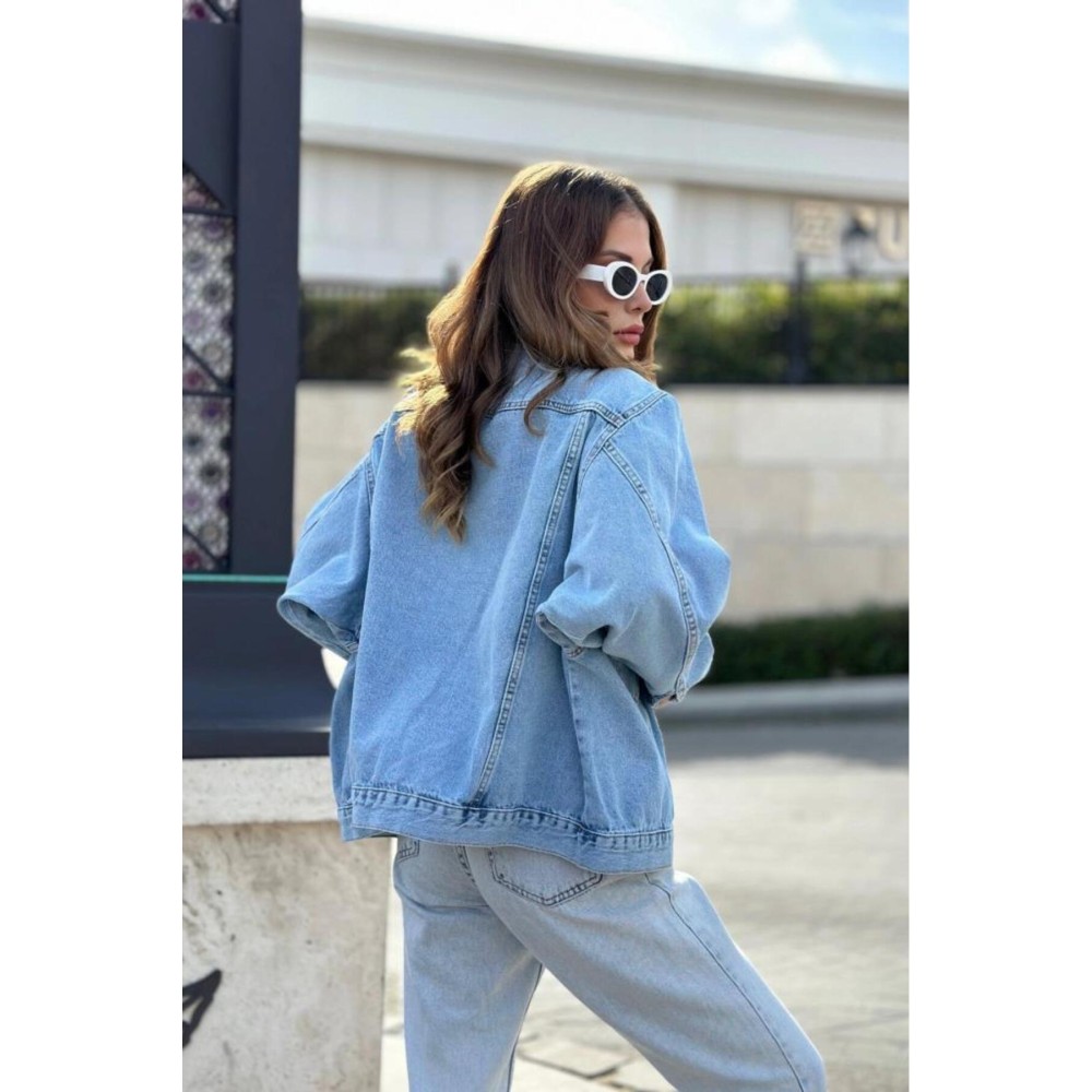 Pasaklı Giyim Pasaklı Giyim Kadın Kot Ceket Buz - Premium Kadın Giyim