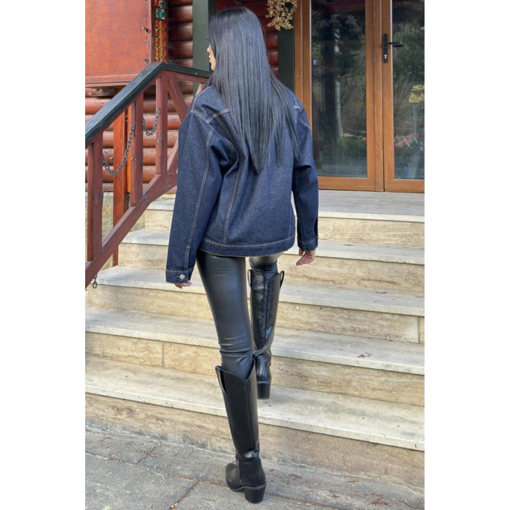 Pasaklı Giyim Pasaklı Giyim Kadın Kot Ceket Lacivert - Premium Kadın Giyim