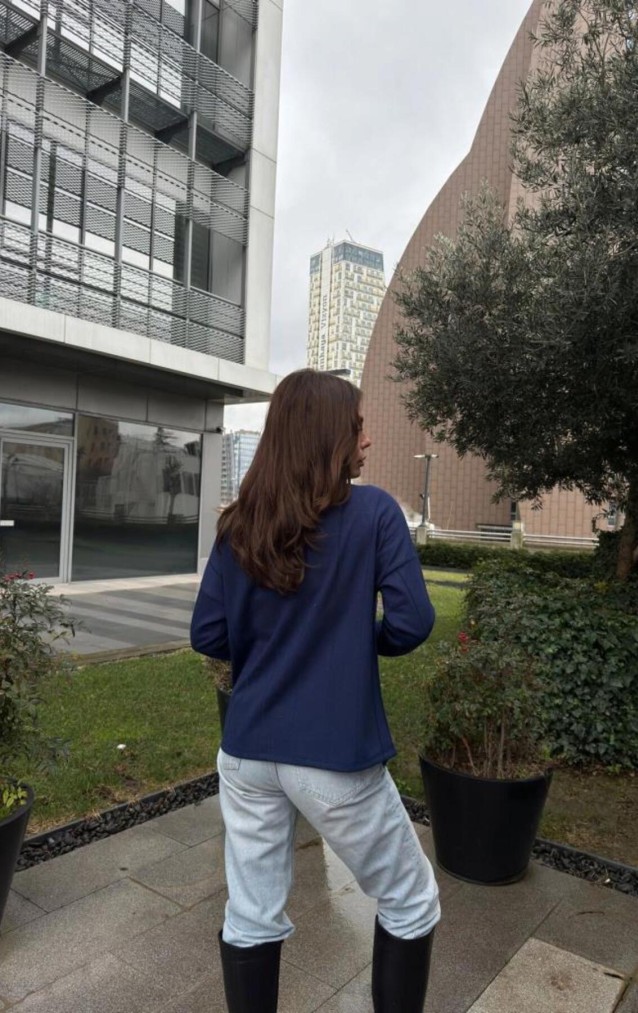 Pasaklı Giyim Kadın İki Katlı Kazak 3513165 Lacivert