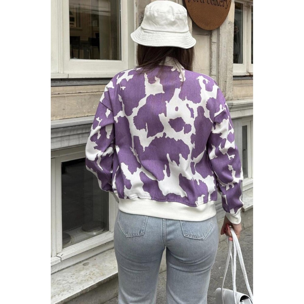 Pasaklı Giyim Pasaklı Giyim Kadın Bomber Mont Mor - Premium Kadın Giyim