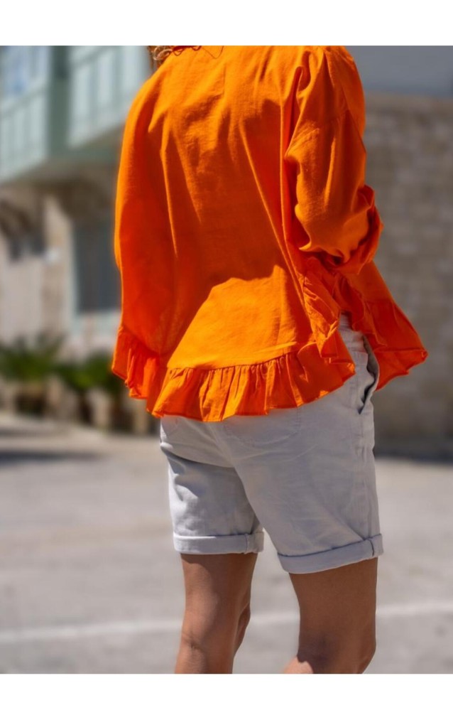 Pasaklı Giyim Kadın %100 Pamuk Gömlek 3570330 Turuncu