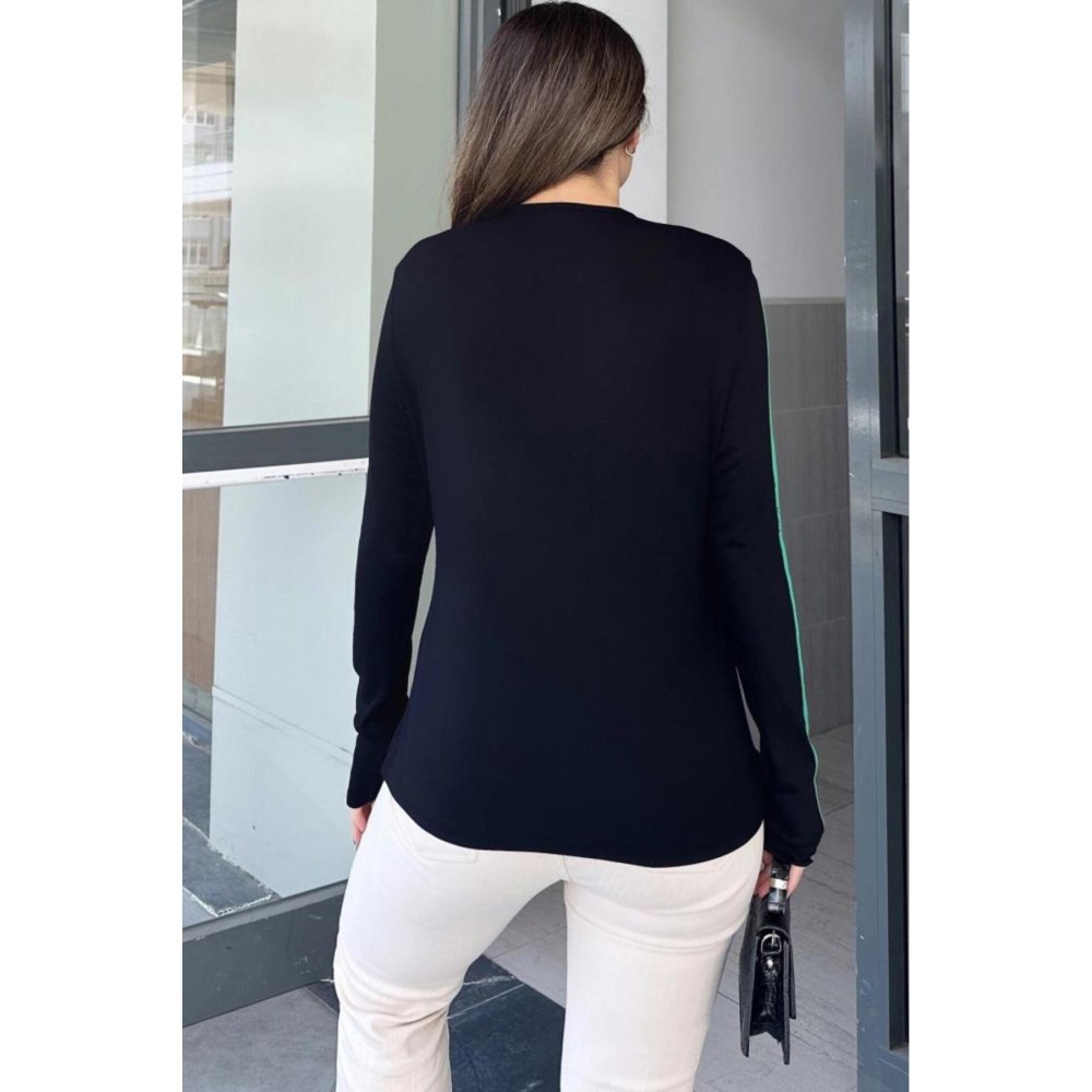 Pasaklı Giyim Pasaklı Giyim Kadın Asimetrik Bluz Siyah - Premium Kadın Giyim