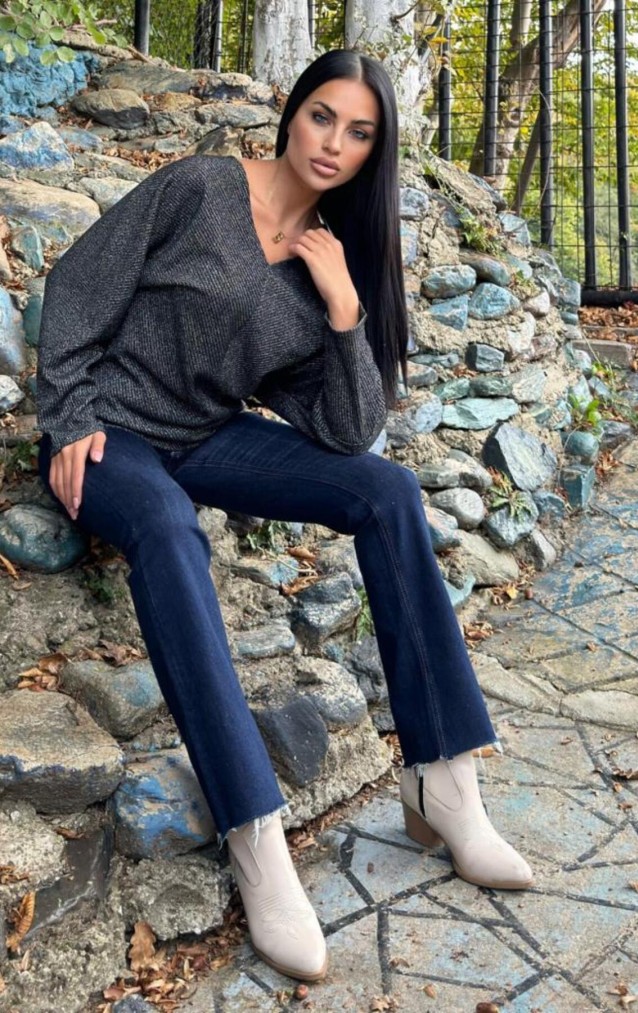 Pasaklı Giyim Kadın Kazak 3659 Siyah