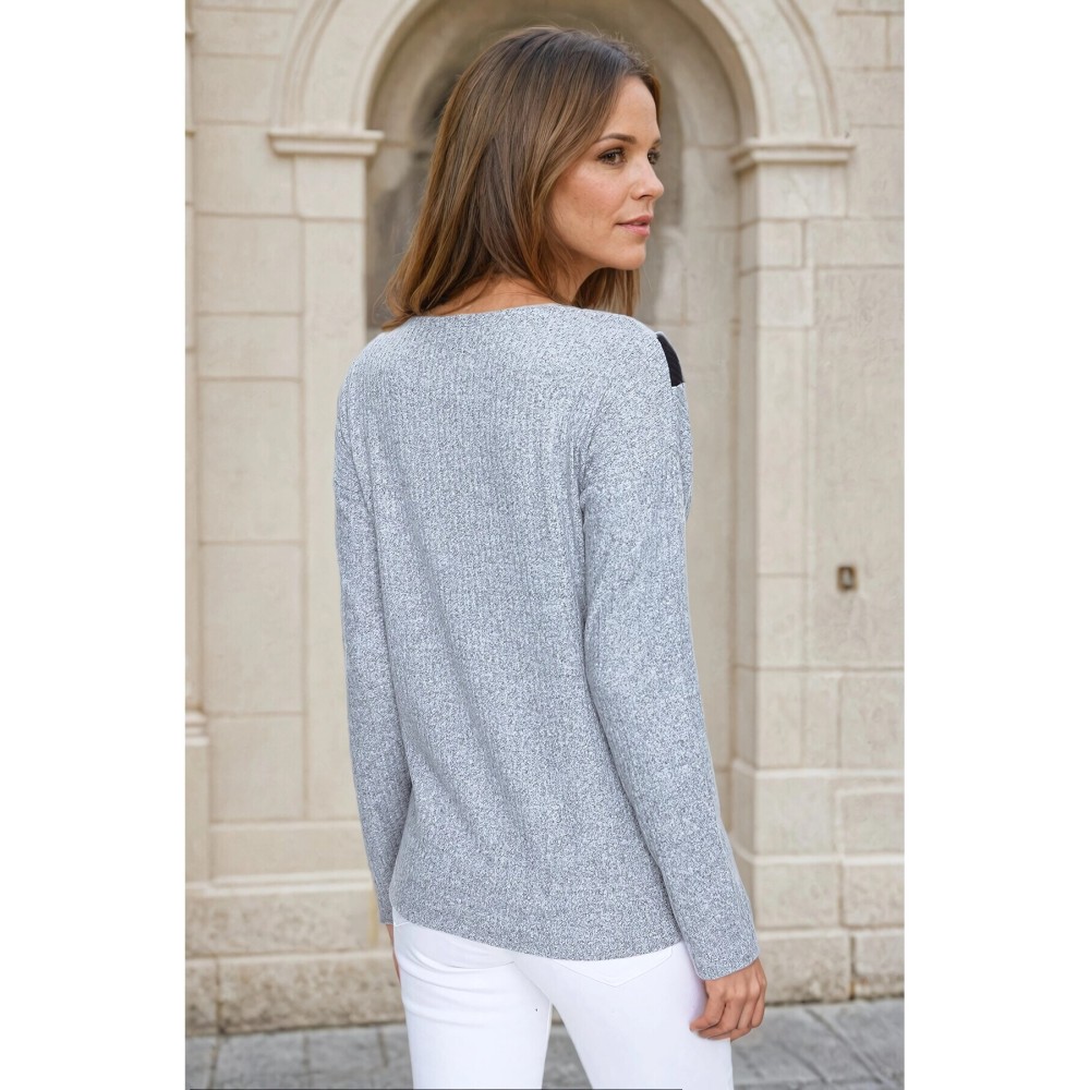 Pasaklı Giyim Pasaklı Giyim Yumoş Kazak Gri - Premium Kadın Giyim