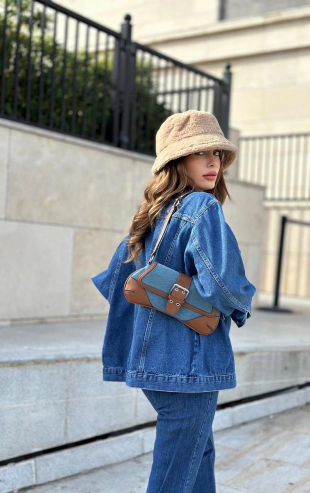 Pasaklı Giyim Kadın Kot Ceket KT002481 Mavi