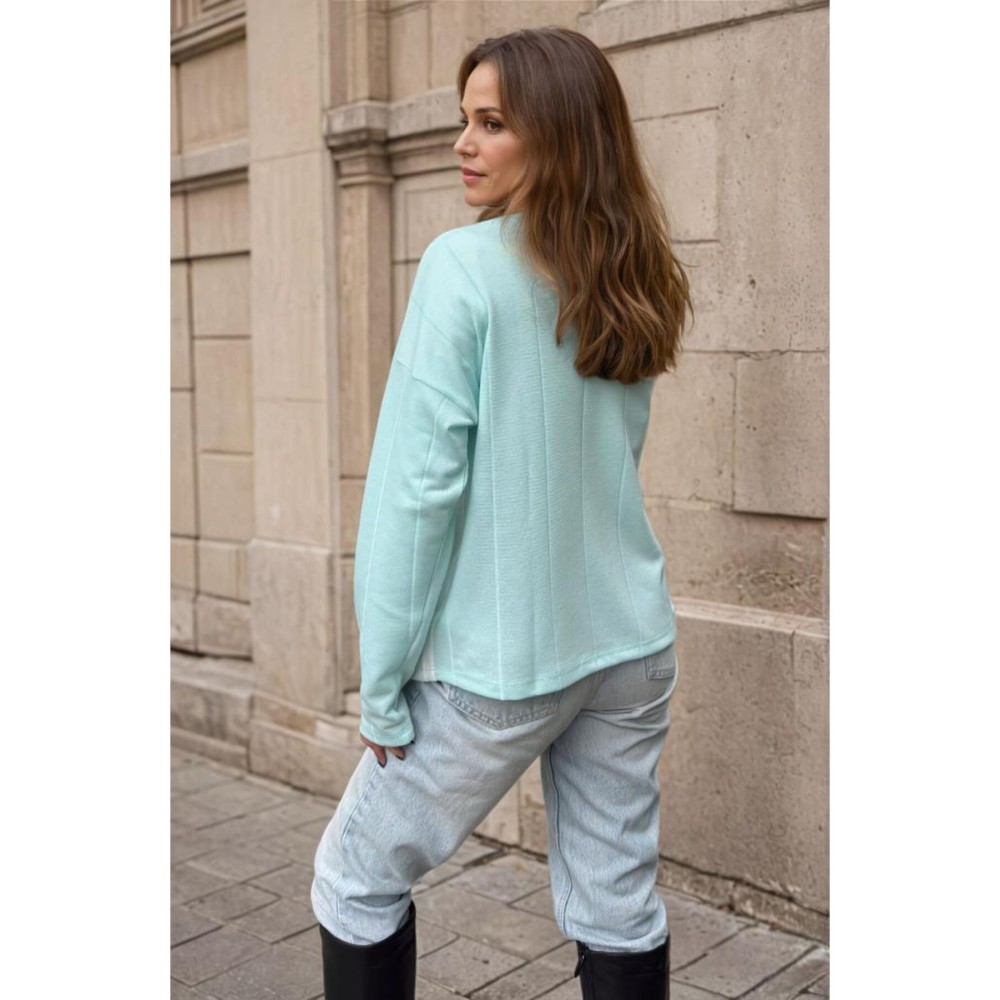 Pasaklı Giyim Pasaklı Giyim Kadın İki Katlı Kazak Mint - Premium Kadın Giyim