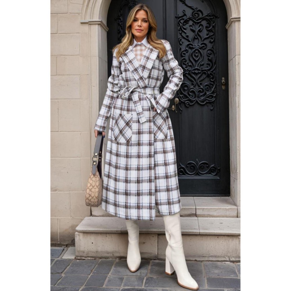 Pasaklı Giyim Pasaklı Giyim Kadın Ekstra Oversize Trençkot Vizon - Premium Kadın Giyim