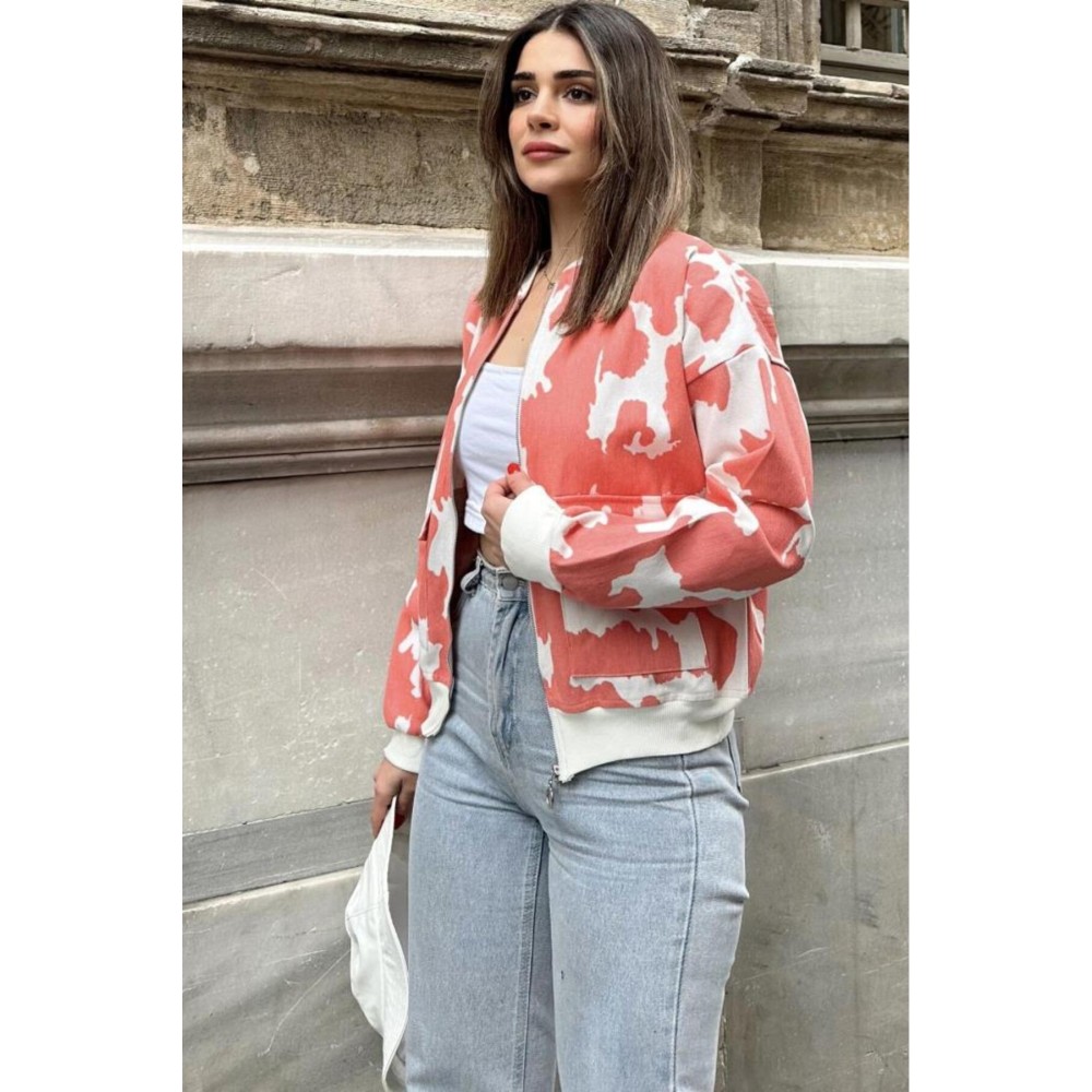 Pasaklı Giyim Pasaklı Giyim Kadın Bomber Mont Nar Çiçeği - Premium Kadın Giyim