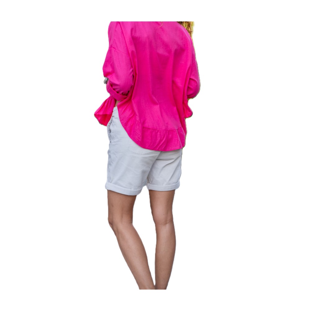 Pasaklı Giyim Pasaklı Giyim Kadın %100 Pamuk Gömlek Fuşya - Premium Kadın Giyim