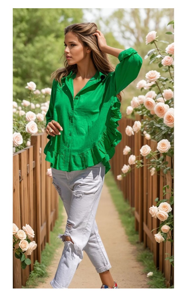 Pasaklı Giyim Kadın %100 Pamuk Gömlek 3570330 Benetton