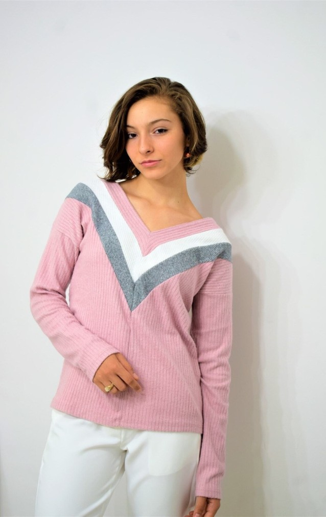 Pasaklı Giyim Yumoş Kazak 2750232 Pudra