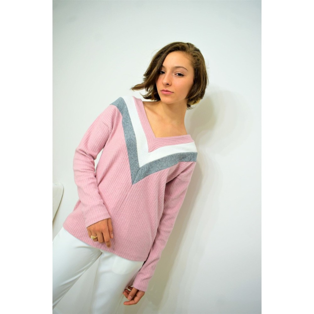 Pasaklı Giyim Pasaklı Giyim Yumoş Kazak Pudra - Premium Kadın Giyim