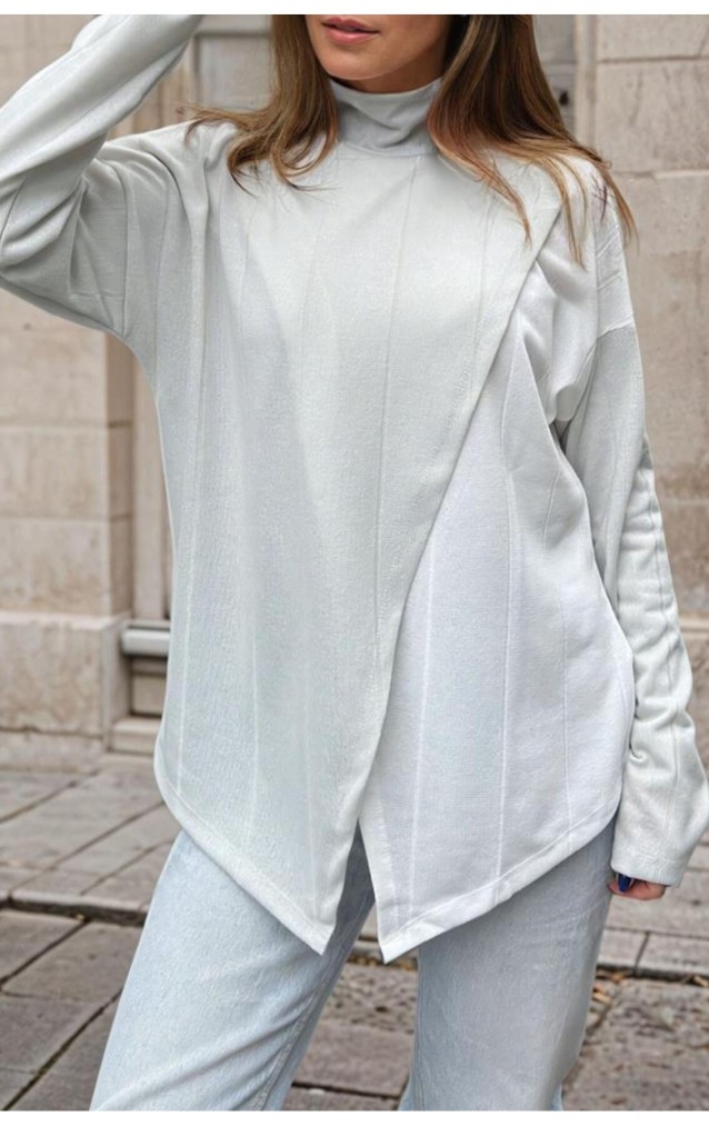 Pasaklı Giyim Kadın İki Katlı Kazak 3513165 Füme