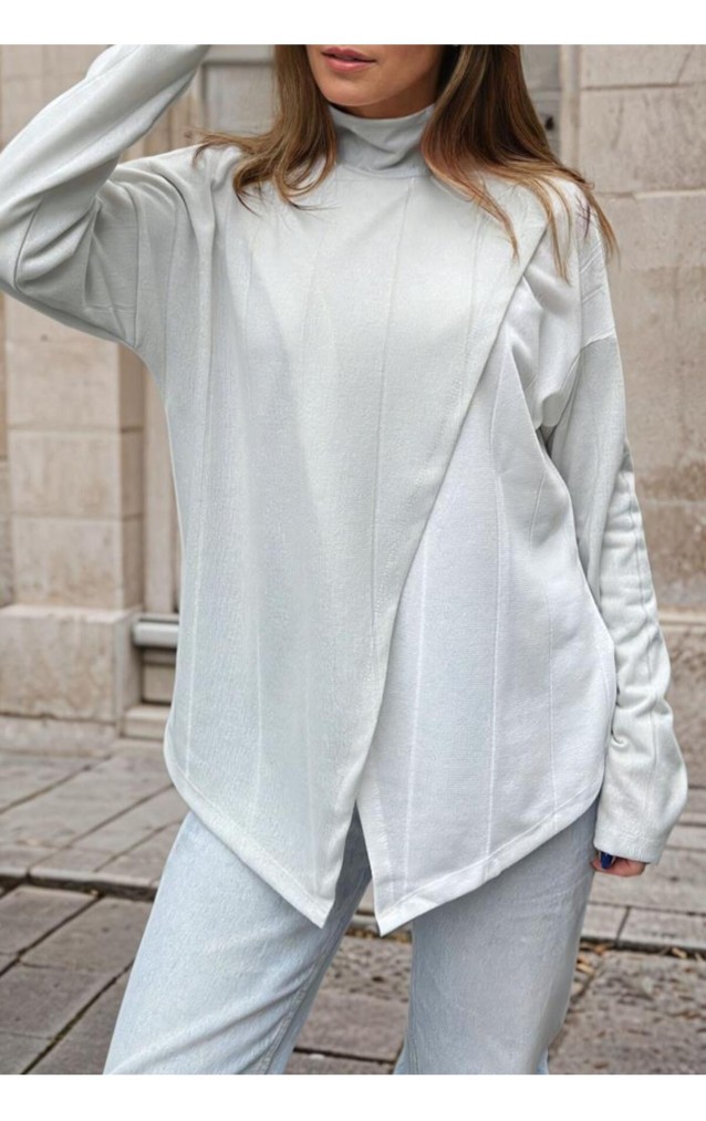 Pasaklı Giyim Kadın İki Katlı Kazak 3513165 Füme