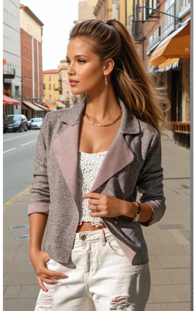 Pasaklı Giyim Kadın Yumoş Ceket 2975264 Pudra