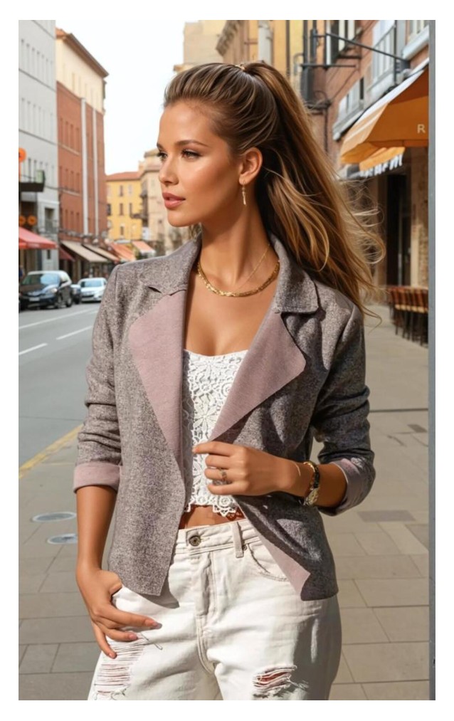 Pasaklı Giyim Kadın Yumoş Ceket 2975264 Pudra