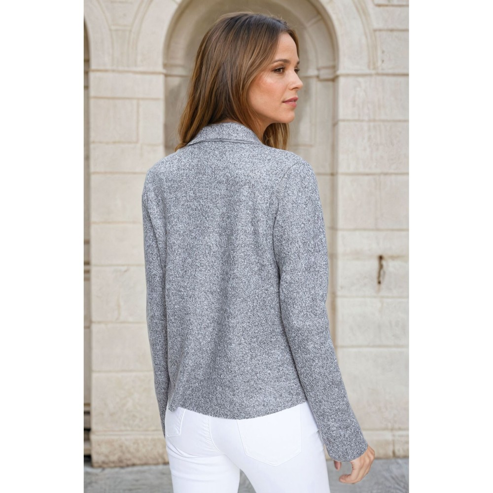 Pasaklı Giyim Pasaklı Giyim Kadın Yumoş Ceket Gri - Premium Kadın Giyim