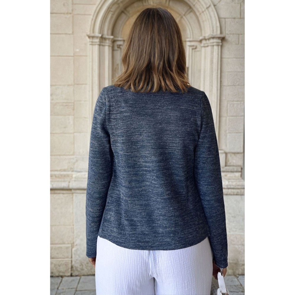 Pasaklı Giyim Pasaklı Giyim Kadın Yumoş Ceket Lacivert - Premium Kadın Giyim