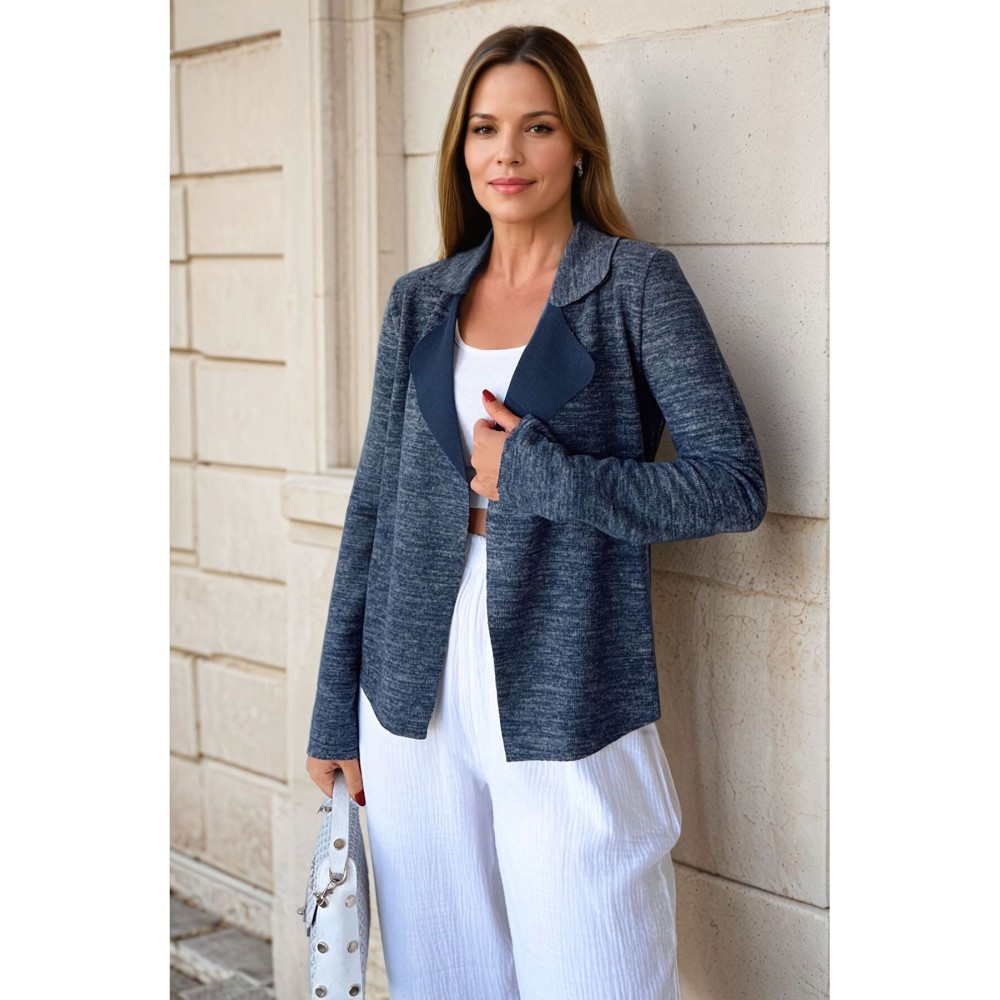 Pasaklı Giyim Pasaklı Giyim Kadın Yumoş Ceket Lacivert - Premium Kadın Giyim