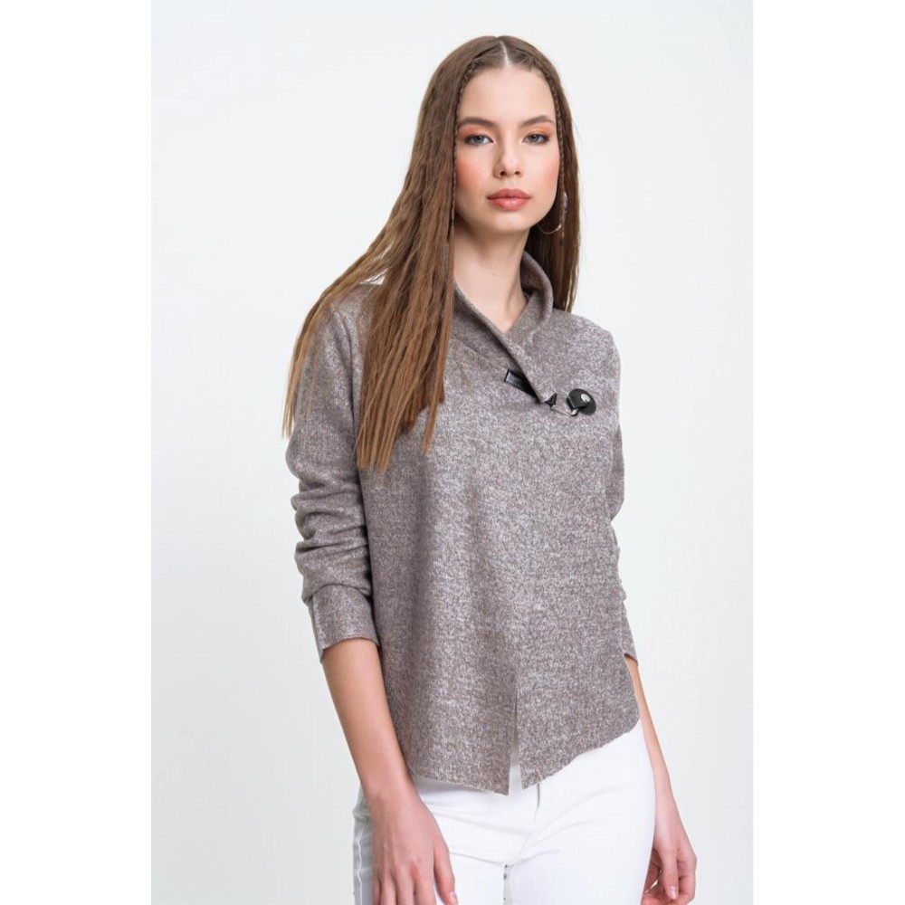 Pasaklı Giyim Pasaklı Giyim Kadın Yumoş Ceket Pudra - Premium Kadın Giyim