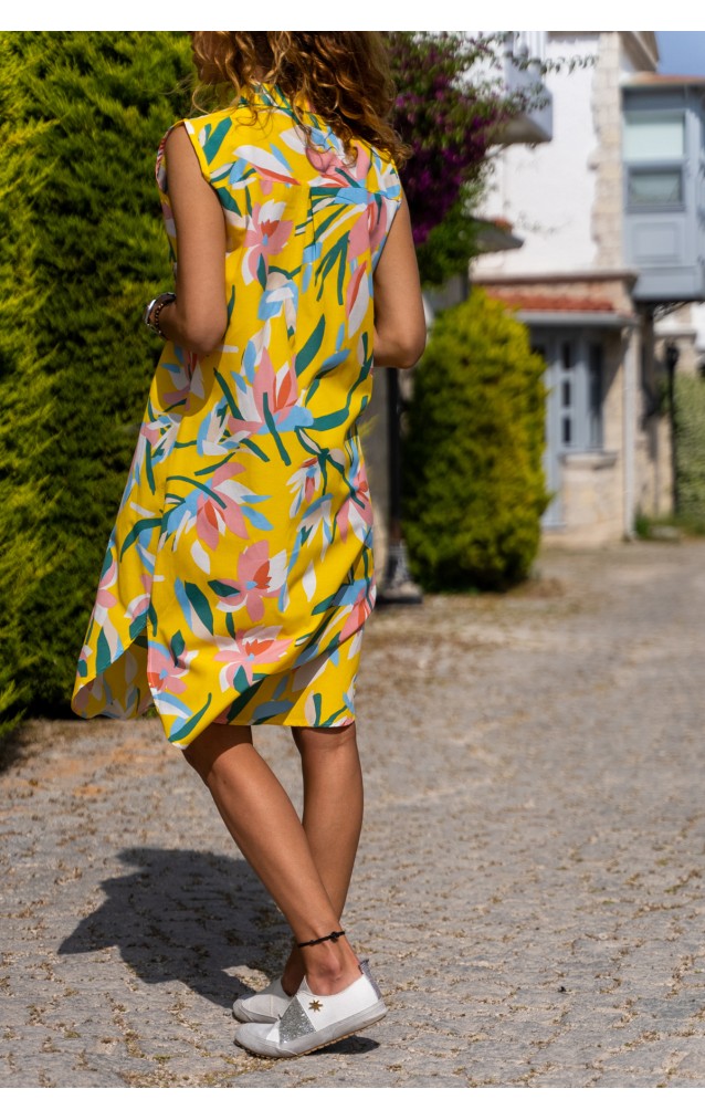 Pasaklı Giyim Kadın Terikoton Elbise 3390253 Sarı