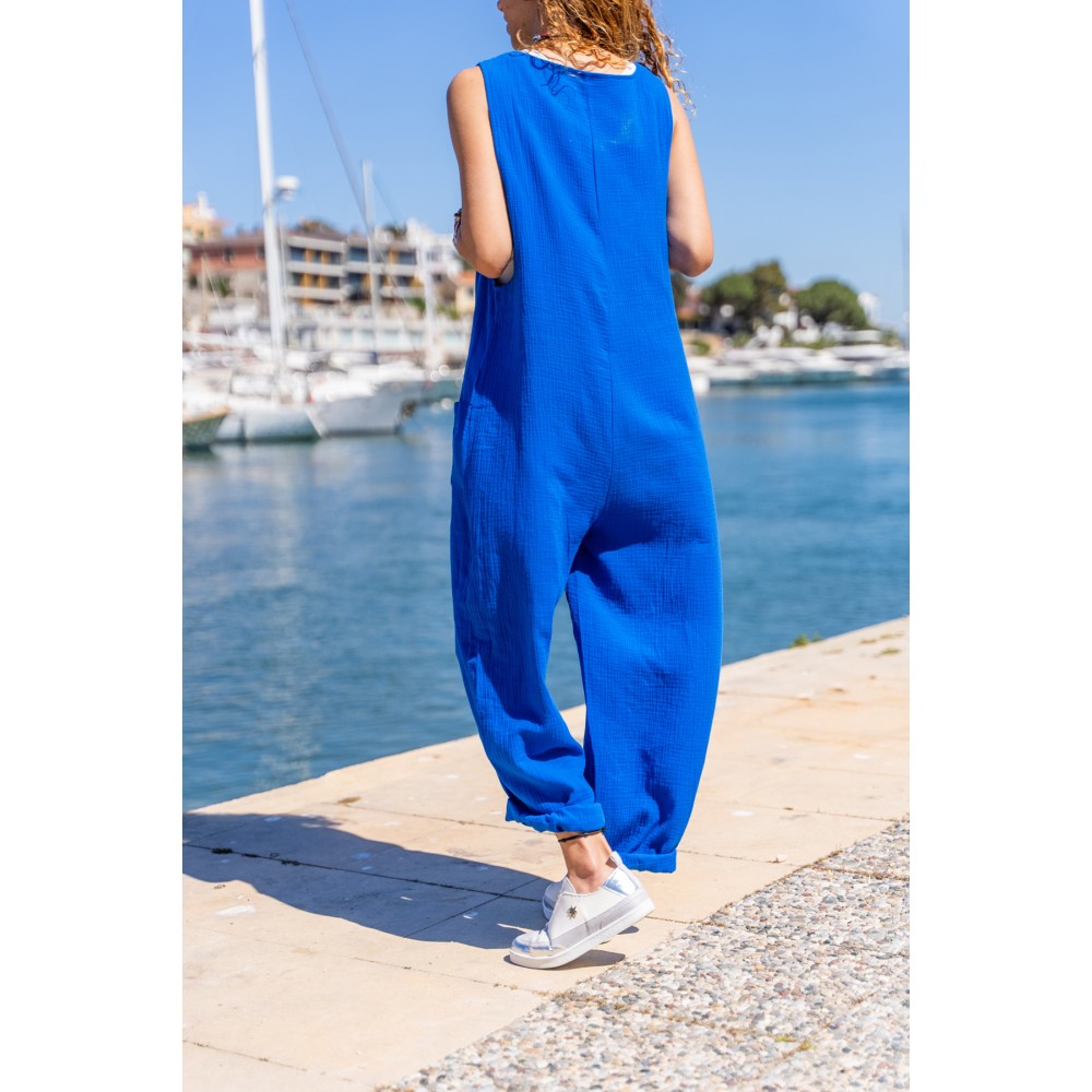 Pasaklı Giyim Pasaklı Giyim Kadın %100 Pamuk Müslin Tunik İndigo - Premium Kadın Giyim