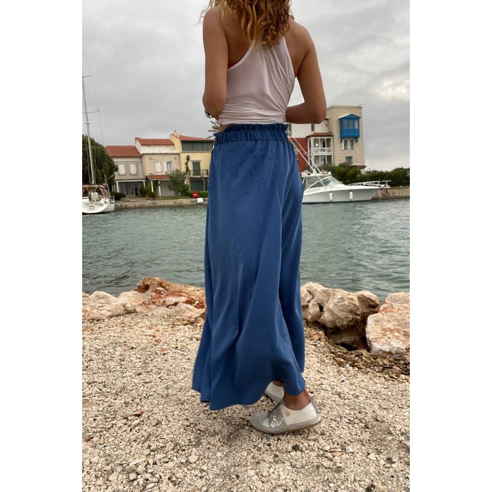 Pasaklı Giyim Pasaklı Giyim Kadın Kiloş Etek Hasır Cep İndigo - Premium Kadın Giyim