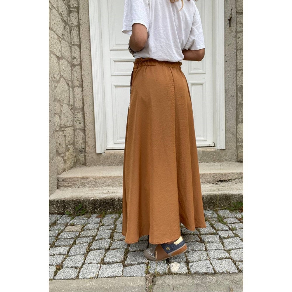 Pasaklı Giyim Pasaklı Giyim Kadın Kiloş Etek Hasır Cep Taba - Premium Kadın Giyim